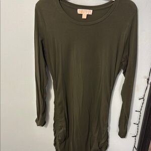 Michael Kors Olive Green Long Sleeve dress